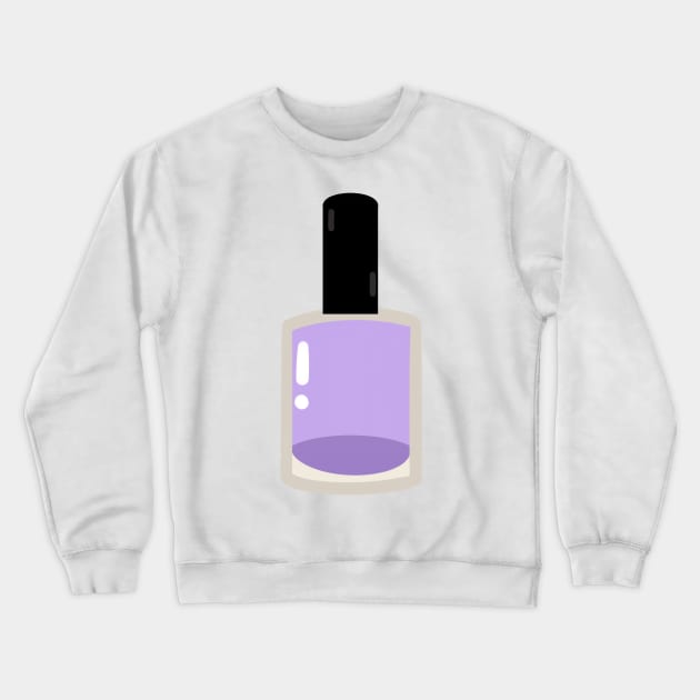 Lilac nail polish bottle Crewneck Sweatshirt by mia-alice85